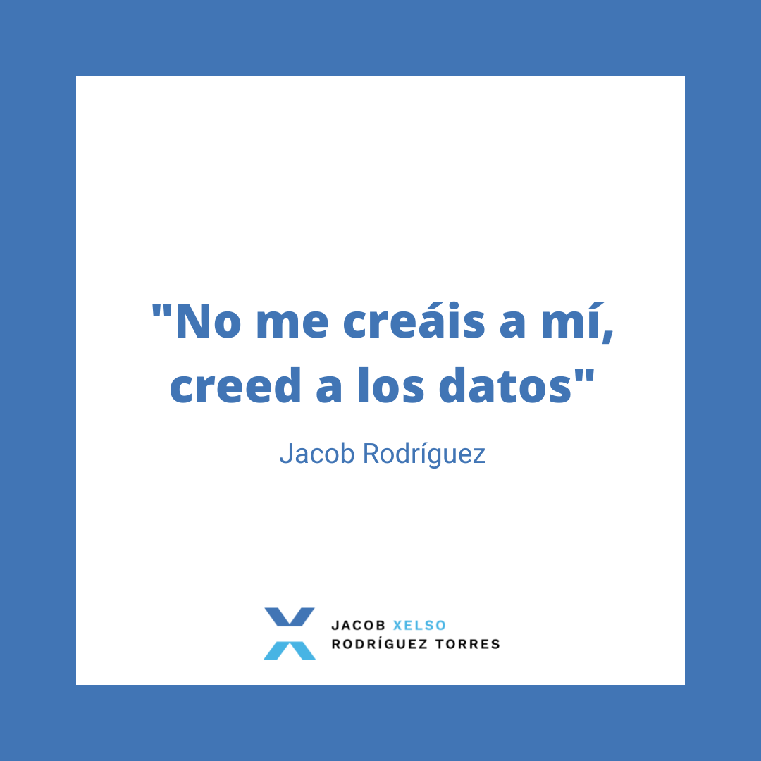 Frase Jacob Rodríguez Analítica digital en tu negocio